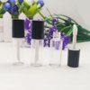 COSIDEA 10 PCS Empty round plastic Black 3ml lip gloss tubes, mini sample size lipgloss tube,0.1OZ lip oil container packing bottle