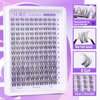Wispy Lash Clusters Invisible Band Natural Lash Extensions Waterproof 8-16mm Cluster Eyelash Extension D Curl DIY Individual Cluster Lashes by ALICE
