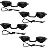 EVO FLEX Sunnies Flexible Tanning Bed Goggles UV Eye Protection Glasses 4 Pack (Black), FDA Compliant