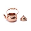 Dollhouse Miniature Vivid Teapot Tea Kettle 1:12 Scale Kitchen Copper Model Artificial House Decoration Food Ornament Accessories (Bronze)