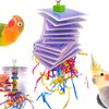 Bonka Bird Toys 1472 Small Poker Shred Bird Toy Parrot cage Craft Cockatiel Parakeet Forage Shred Budgie Accessories Assorted chew Supplies