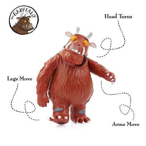 Julia Donaldson The Gruffalo Collectable Action Figure | Articulated Character Play | Official Toys and Gifts from The Books, TV and Animation Movie Series