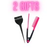 Keratin Hair Mask, Straightener, and Brush Set (3 Pack) with Organic Colombian Botanico Keratina and Botanico Shampoo (8.45 Fl Oz)