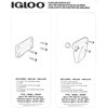 Igloo Cooler Plastic Parts Kit - 2 Latches, 3 Hinges, Latch Post & Screws