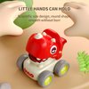 KANG DI LA Dinosaur Car Toys for Toddlers 1-3, Press and Go Racing Cars Set, Baby Toys 18 Months, Whistle Vehicles for 1 Year Old Boys Girls, Baby Christmas Birthday Gifts