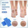 Batiyeer 100 Pcs Pumice Stone for Feet Scrubber Dead Skin Disposable Foot Pumice Foot Shower Scrubber Foot Scrubber for Heel Cuticle Callus Remover Bath Spa (Blue)