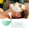 Plazuria Face Mask Mixing Bowl Set, 5 in 1 DIY Facemask Mixing Tool Kit with Facial Mask Bowl Stick Spatula Silicone Face Mask Brush & Premium Soft Face Brushes
