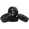 ShareGoo RC 1/8 Buggy Tires OD 4.09" Street Tires w/Plastic Wheel Rims 17mm Hex Compatible with Arrma 1/8 Typhon Talion Redcat Losi HPI HSP Kyosho 1/8 RC On Road Racing Car (5-Spoke)