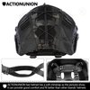 ACTIONUNION Airsoft Fast Helmet Basic Set PJ Type Tactical Paintball Helmet (Medium, Black)