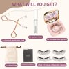 Magnetic Eyelashes without Eyeliner, Dual Magnetic Eyelashes with Applicator, 4D Reusable Magnetic Lashes NO Eyeliner or Glue Needed, Soft Magnets Natural Look Easy to Wear