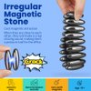 Dilabnba Fidget Toy Hematite Stone Magnet Ferrite Putty Eggs for Adults, Magnetic Fridge Magnets Oval Rocks for Refrigerator, Home, Office, Gadget, Desk Toy Decoration (18PCS)