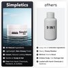 Simpletics All Natural Hair Clay for Men – 6 Ingredient Matte Styling Clay with Beeswax & Coconut Oil – Vanilla Scent – Strong Hold & Texture – Non-Greasy, Water Based, No Harsh Chemicals – 2oz