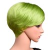 Kori Koli Short Lime Green Color Pixie Cut Hair Wig 100% Kanekalon Fiber Cosplay Daily Party Lime Synthetic Wig for Women 6 inches (LIME)
