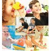 Dollibu Boat Racer Buddy, Fun Educational Bath Toy Finger Puppet Pull and Go Water Racing Sea Life Pal for Shower Pool Bathtub Swim Hard Surfaces - Baby Toddler and Boy - 6 Inch - 3 in 1 Game - Fish
