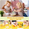 AICase 17 Pieces Montessori Toys Kitchen Tools for Toddlers-Kids Cooking Sets Real-Toddler Safe Knives Set for Real Cooking with Plastic Toddler Safe Knives Crinkle Cutter Kids Cutting Board