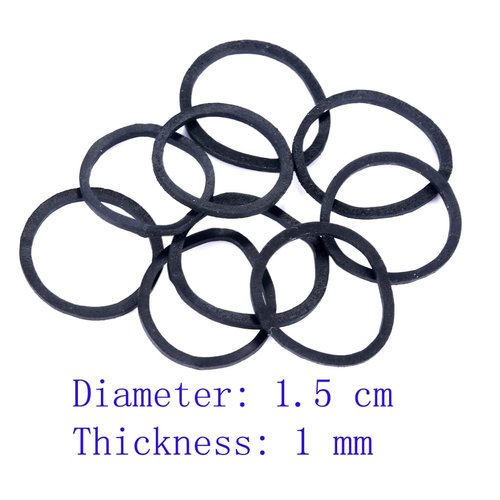 black Elastic Hair Bands，BEBEEPOO 500pcs Mini Rubber Bands with a box Soft Elastic Bands for Kid Hair Braids Hair