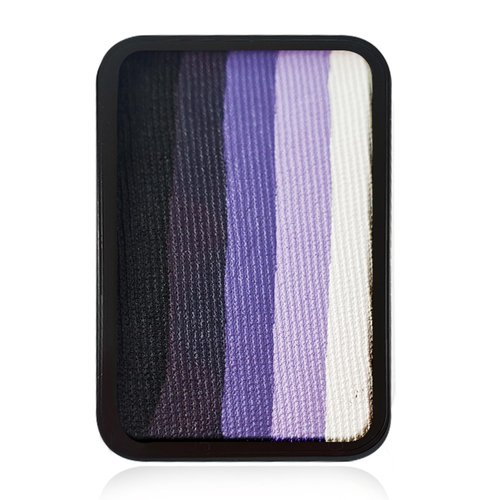 Kraze FX Face Paint Palette Refill - Amethyst (10 gm), Professional 1-Stroke Split Cake, Hypoallergenic, Non-Toxic, Water Activated Halloween Face & Body Painting Makeup Supplies for Kids