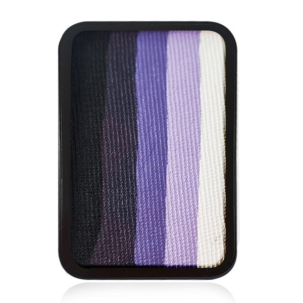Kraze FX Face Paint Palette Refill - Amethyst (10 gm), Professional 1-Stroke Split Cake, Hypoallergenic, Non-Toxic, Water Activated Halloween Face & Body Painting Makeup Supplies for Kids