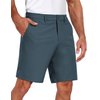 COOFANDY Men's Dress Shorts 7 Inch Inseam Casual Shorts Big and Tall Golf Shorts Dark Blue