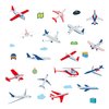 24 Sheets Airplane Temporary Tattoos, Birthday Decorations Airplane Party Favors