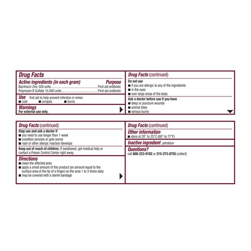 Polysporin First Aid Antibiotic Ointment -1 oz, Pack of 4
