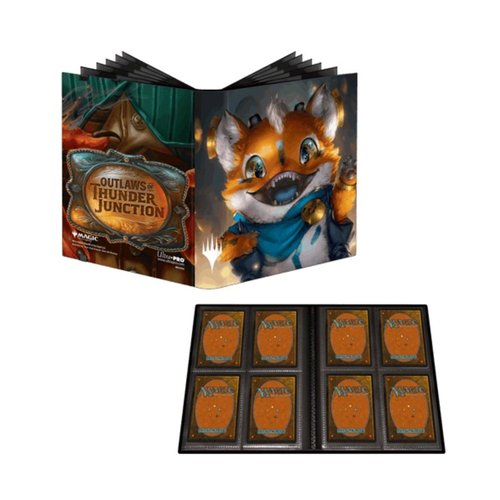 Ultra PRO - Outlaws of Thunder Junction 4-Pocket PRO-Binder Ft. Loot and Set Logo Belt Buckle for Magic: The Gathering, Premium Exclusive Artwork Trading Card Game Storage Solution