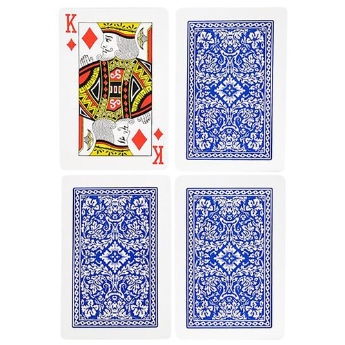 Gamie Jumbo Playing Cards Deck - 3 Inches X 5 Inches - Oversized Big Poker Card Set - Huge Casino Game Cards for Kids, Men, Women and Seniors - Great Novelty Gift Idea - 1 Pack
