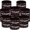 ATSMOICY 48 Pieces Ballet Party Wristbands Rubber Bracelets - Ballet Dance Birthday Party Favors Supplies Decorations Girl Party Goodie Bag Favor Stuffer Stretchable Silicone Wristband