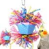 Bonka Bird Toys 1058 Happy Birthday Bird Toy Parrot cage Craft Cockatiel Parakeet Budgie Conure Foam Card Accessories chew Shred Forage Aviary Supplies