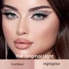 evpct 2in1 Face Shaping & Contouring Stick Cream Contour Concealer Bronzer Stick Makeup Kit for Beginner Face Highlighter Makeup Stick contorno maquillaje de maquillaje profesional,ORIGINAL Light