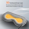 Heated Eye Mask for Dry Eyes, ingeware Eyes Heating Pad with Temperature Timer Control Warm Eyes Compress (Dark Grey)