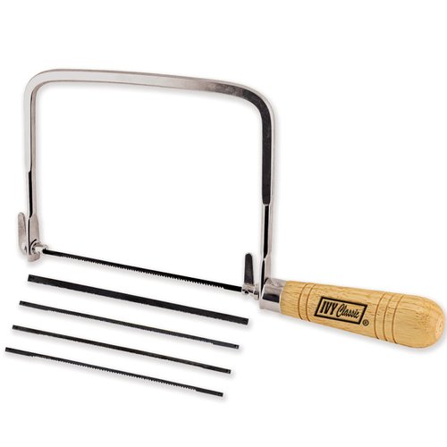 IVY Classic 11110 6-1/2" Coping Saw with 5 Assorted Blades, Hardwood Handle, 1/Card