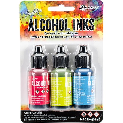 Ranger TAK-B-25962 Adirondack Brights Alcohol Ink 1/2-Ounce 3/Pkg, Dockside Picnic