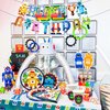 LaVenty 34 PCS Robot Birthday Party Supplies Robot Birthday Party Favors Robot Birthday Banner Robot Birthday Party Decoration Robot Birthday Party Plates and Napkins