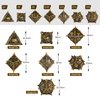 Surpass DND dice Metal dice Dungeons and Dragons dice polyhedral dice Dragon Eye dice Set RPG dice DND Dragon dice Role Playing Game dice RPG dice Set Pathfinder dice Set (Golden dice)