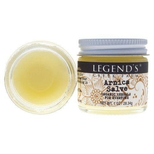 Legend's Creek Farm, Herbal Salve, Arnica Oil & Grapeseed Oil, Stiffness & Body Aches, All Organic Ingredients, Handmade in USA, 1 Oz Jar (Arnica S.)