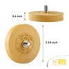 MIDO Professional Abrasive Eraser Wheel Decal Remover Tool Adhesive Remover for Cars with Pad & Adapter Graphics Removal Wheel - 1 Pack