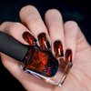 ILNP Roulette - Black-Based Red Magnetic Holographic Nail Polish