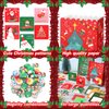 Yeaqee 144 Pcs Christmas Party Favor Bulk Pack Includes Christmas Ballpoint Pens Erasers Sticky Notes Gift Bags Cards and Stickers for Gift Exchange Prizes