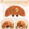 Caaaat Butter Croissant Bread Plush, Cute Stuffed Bread Croissant Plushies, Funny Food Toys Decor Pillow, Stuffed Toy Squishy Plushies for Boys & Girls