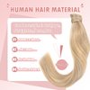 Vlasy Ponytail Extension Human Hair,20inch 80g Pony Tails Extensions Human Hair,Clip in Wrap Around Real Human Hair Ponytail Extensions,Long Straight Hair Extensions Ponytail(P16/22)