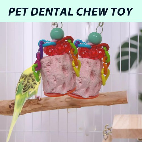 NIIIYTYB Bird Beak Grinding Stone for Parakeets Calcium Trimming Toys for Birds Calcio para Periquitos Medium Chew Block for Conures Parrot Beak Trimmer and Grinder Conure Chew Treats Bird Calcium Toy