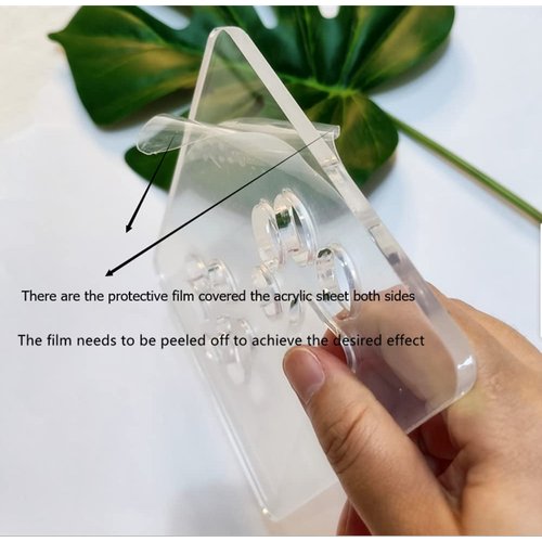 Double Paw Print Template,Acrylic Router Template,Clear Acrylic Router Jig,Woodworking Router Template Tracing Guide (7" x 6")