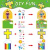 Chiazllta 24 Pcs Armor of God DIY Craft Kit Religious Sunday School VBS Easter Christian Craft Kits for Kids,Bible Sticker Hanging Ornament School Supplies for Preschool Classroom DIY Activities