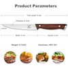 imarku Steak Knives, Steak Knives Set of 6, Japanese HC Steel Premium Serrated Steak Knife Set with Ergonomic Handle and Gift Box, Unique Gifts for Men and Women