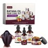 BSMKCL Batana Oil Volumizing Hair Care Set, Repairs Frizzy Hair, Deep Nourishes Scalp, Smooth Hair Travel Set for Women and Men Include Shampoo Conditioner Hair Mask Hair Oil