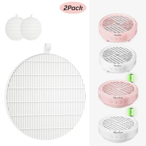 MelodySusie HPro Nail Dust Collector Replacement Filter,2 Pack Reusable Dust Filter Only for MelodySusie HPro Nail Dust Collector Vacuum Fan Dust Collector Extractor Electric Dust Suction Machine