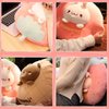 ARELUX 18in Bunny Plush Pillow Cute Strawberry Stuffed Animal Kawaii Anime Bunny Plushie Soft Hugging Pillow Plush Toy Friends Family Members