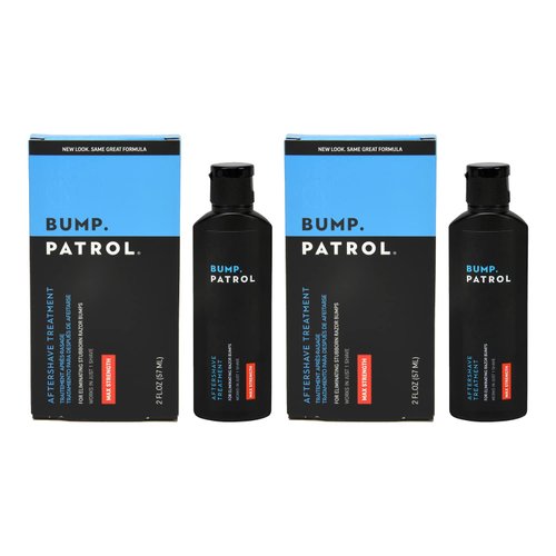 Bump Patrol Maximum Strength Dermatologist Approved Moisturizing Aftershave Formula - 2 Ounces 2 Pack