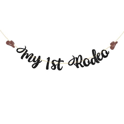 Embhhor My 1st Rodeo Banner, Mexican Theme First Birthday Party Decoration Banner for Little Cowboy Cowgirl, Wild West 1st Birthday Party Supplies